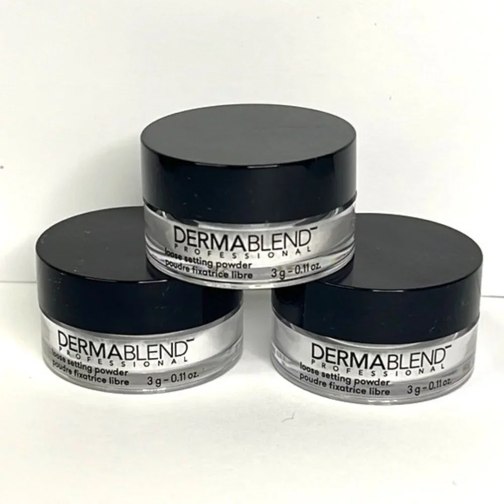 Dermablend Loose setting Powder  (lor of 3) to go size